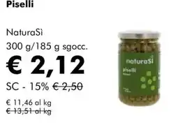 NaturaSì Piselli NaturaSì offerta