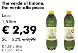 NaturaSì The verde al limone, the verde alla pesca Lissa offerta