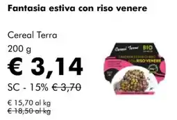 NaturaSì Fantasia estiva con riso venere Cereal Terra offerta