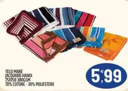 Ard Discount Telo mare jacquard hanoi 75x150 380gsm 70% cotone-30% poliestere offerta