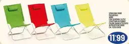 Ard Discount Spiaggina mare pieghevole wind con schienale alto offerta