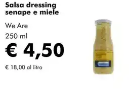 NaturaSì Salsa dressing senape e miele We Are offerta