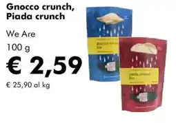 NaturaSì Gnocco crunch, Piada crunch We Are offerta