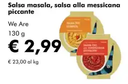 NaturaSì Salsa masala, salsa alla messicana piccante We Are offerta