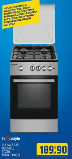 Ard Discount CUCINA A GAS HOUSTYLE 50X50 MOD.CU3402G1 offerta