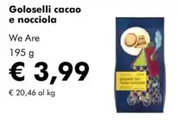 NaturaSì Goloselli cacao e nocciola We Are offerta
