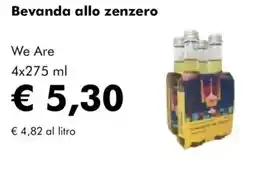 NaturaSì Bevanda allo zenzero We Are offerta