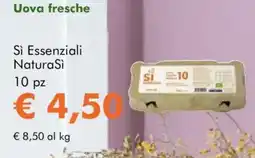 NaturaSì Uova fresche Sì Essenziali NaturaSì offerta
