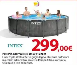 Kreo Brico e Casa Intex piscina greywood ø457x122cm offerta