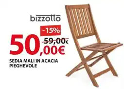 Kreo Brico e Casa Bizzotto sedia mali in acacia pieghevole offerta