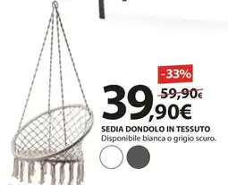 Kreo Brico e Casa Sedia dondolo in tessuto offerta