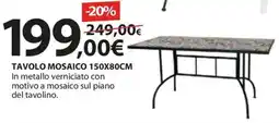 Kreo Brico e Casa Tavolo mosaico 150x80cm offerta
