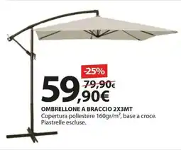 Kreo Brico e Casa Ombrellone a braccio 2x3mt offerta