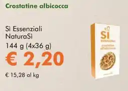 NaturaSì Crostatine albicocca Sì Essenziali NaturaSì offerta
