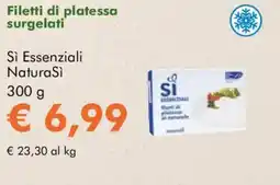 NaturaSì Filetti di platessa surgelati Sì Essenziali NaturaSì offerta