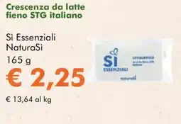 NaturaSì Crescenza da latte fieno STG italiano Sì Essenziali NaturaSì offerta