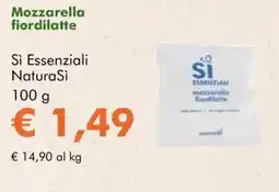 NaturaSì Mozzarella fiordilatte Sì Essenziali NaturaSì offerta