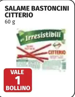 Coop Salame bastoncini CITTERIO offerta