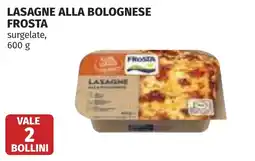 Coop Lasagne alla bolognese FROSTA offerta