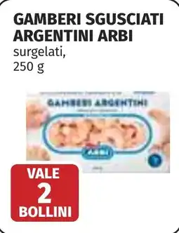 Coop Gamberi sgusciati argentini ARBI offerta