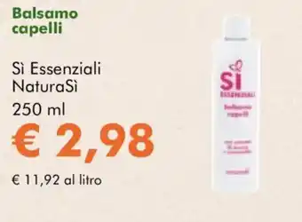 NaturaSì Balsamo capelli Sì Essenziali NaturaSì offerta