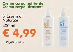 NaturaSì Crema corpo nutriente, Crema corpo idratante Sì Essenziali NaturaSì offerta