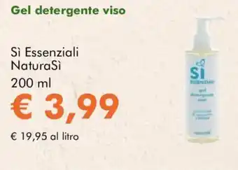 NaturaSì Gel detergente viso Sì Essenziali NaturaSì offerta