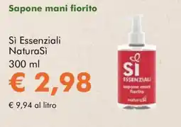 NaturaSì Sapone mani fiorito Sì Essenziali NaturaSì offerta