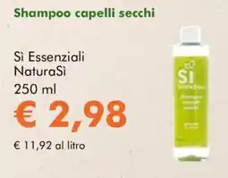 NaturaSì Shampoo capelli secchi Sì Essenziali NaturaSì offerta