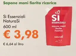 NaturaSì Sapone mani fiorito ricarica Sì Essenziali Natura Sì offerta