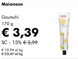 NaturaSì Maionese Gautschi offerta
