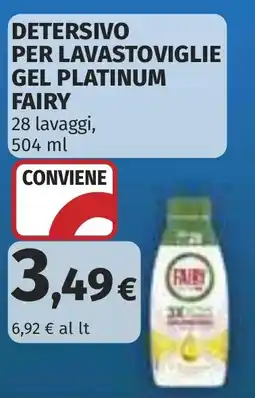 Coop Detersivo per lavastoviglie gel platinum FAIRY offerta