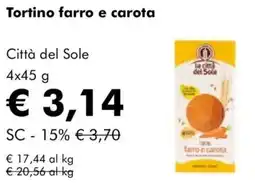 NaturaSì Tortino farro e carota Città del Sole offerta