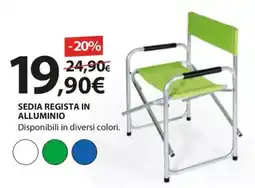 Kreo Brico e Casa Sedia regista in alluminio offerta