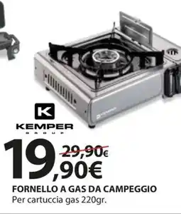 Kreo Brico e Casa KEMPER Fornello a gas da campeggio offerta
