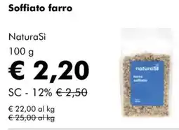 NaturaSì Soffiato farro NaturaSì offerta