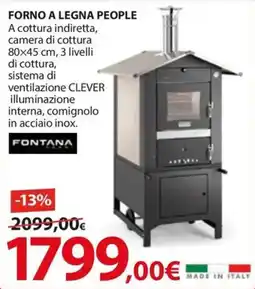 Kreo Brico e Casa FONTANA Forno a legna people offerta