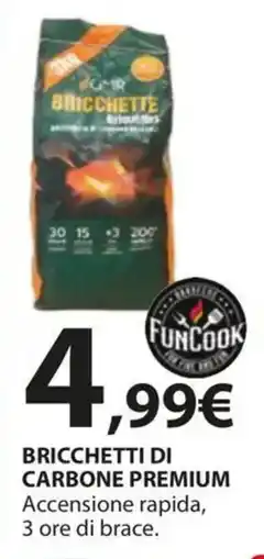 Kreo Brico e Casa FUNCOOK Bricchetti di carbone premium offerta