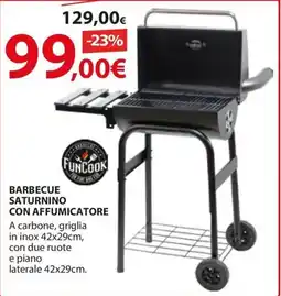 Kreo Brico e Casa FUNCOOK Barbecue saturnino con affumicatore offerta