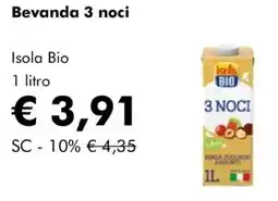 NaturaSì Bevanda 3 noci Isola Bio offerta