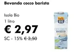 NaturaSì Bevanda cocco barista Isola Bio offerta