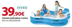 Kreo Brico e Casa Intex® piscina gonfiabile 4 sedili offerta