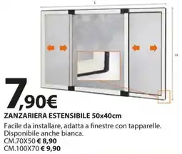 Kreo Brico e Casa Zanzariera estensibile 50x40cm offerta