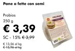 NaturaSì Pane a fette con semi Probios offerta