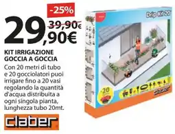 Kreo Brico e Casa Claber kit irrigazione goccia a goccia offerta