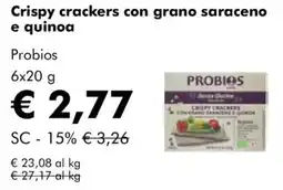 NaturaSì Crispy crackers con grano saraceno e quinoa offerta