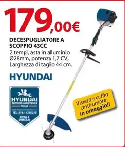 Kreo Brico e Casa HYUNDAI Decespugliatore a scoppio 43CC offerta