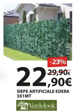 Kreo Brico e Casa Verdelook siepe artificiale edera 3x1mt offerta