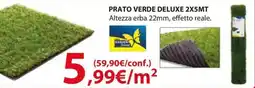 Kreo Brico e Casa Prato verde deluxe 2x5mt offerta