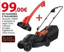 Kreo Brico e Casa Black+ decker set rasaerba e tagliabordi offerta